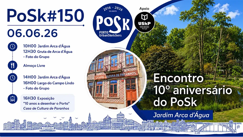 Encontro 10º aniversário do PoSk Cartaz 10º aniversário PoSk