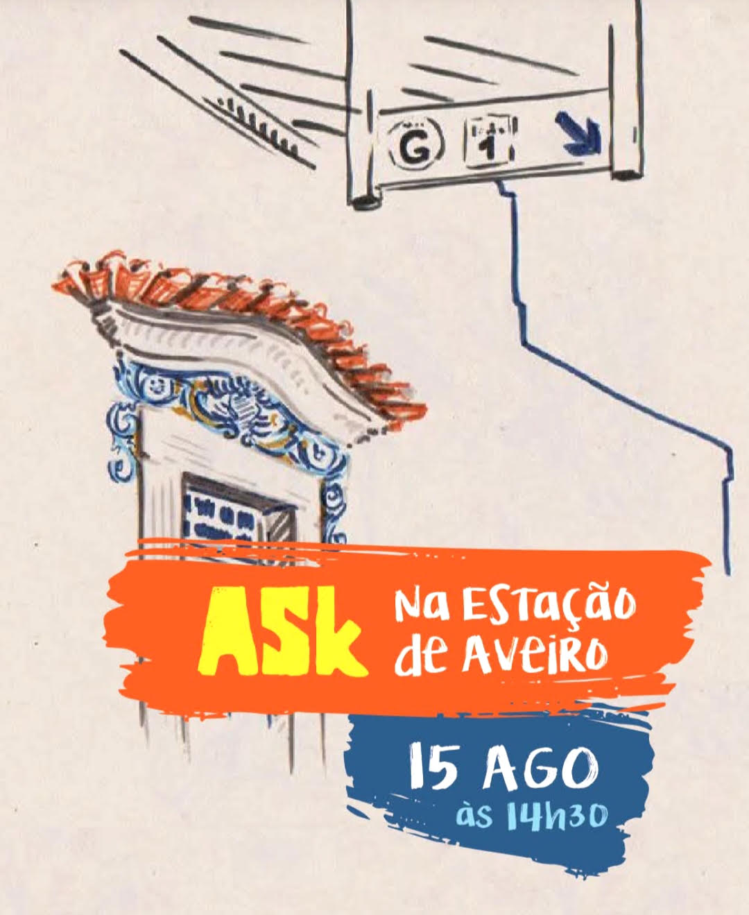 ASK - Aveiro Sketchers - Na Estação de Aveiro aveiro