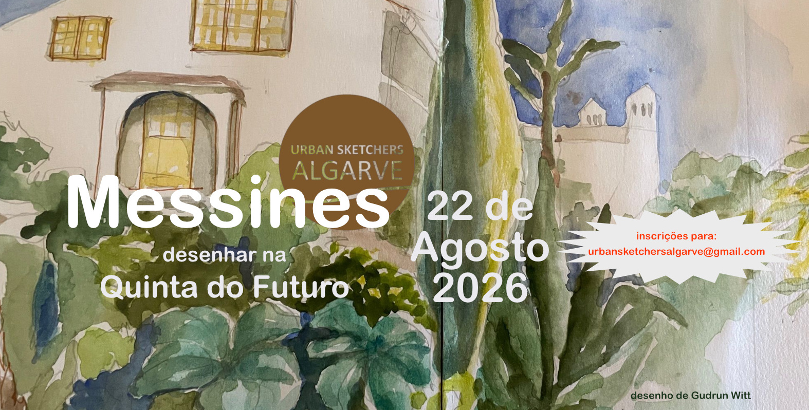 Urban Sketchers Algarve - Messines cartaz