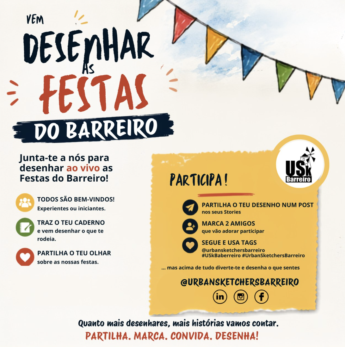 Desenhar as festas do Barreiro 2026